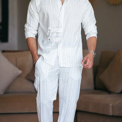 Ensemble Zenith™️- Blanc rayé