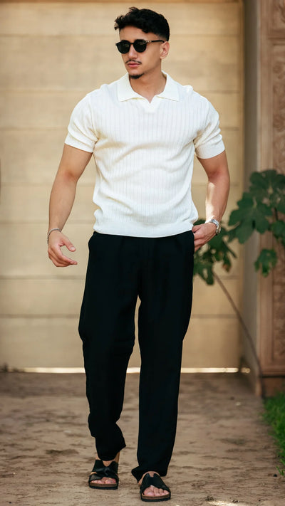 Polo old money™️ - Blanc pur