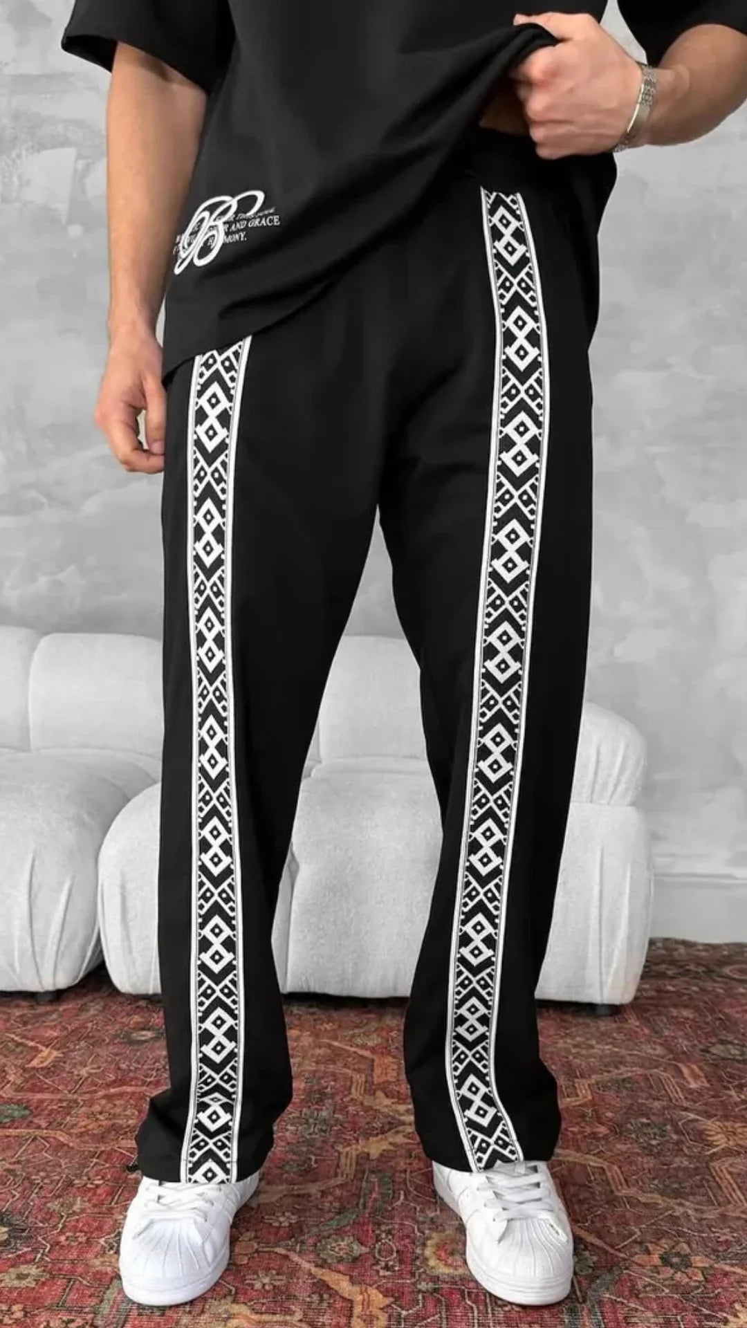 Pantalon Baggy traditionnel- Noir