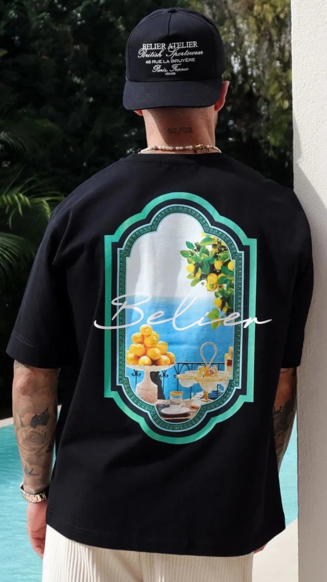 Capri view t-shirt- Noir