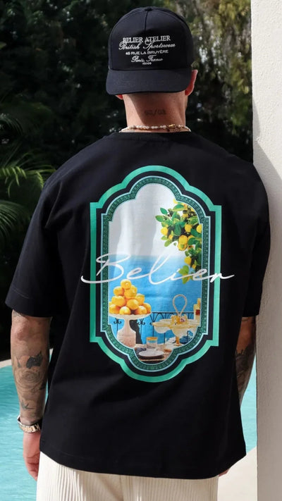 Capri view t-shirt- Noir