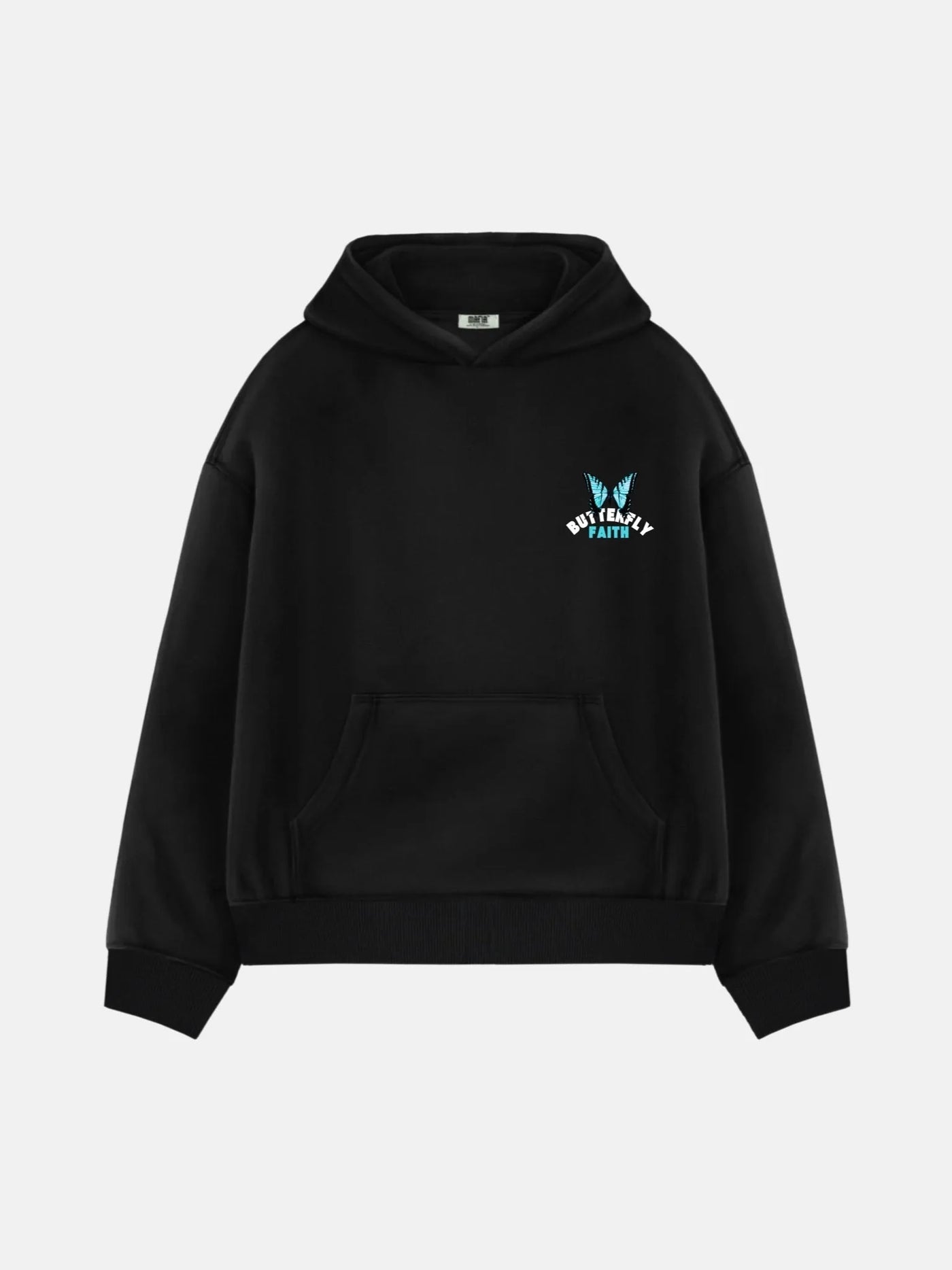 Oversized Butterfly Hoodie - Black and Blue (MEN)