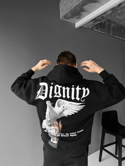 Dignity Oversized Hoodie - Black