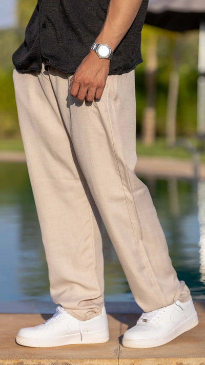 Pantalon en lin baggy Mafiaway™️