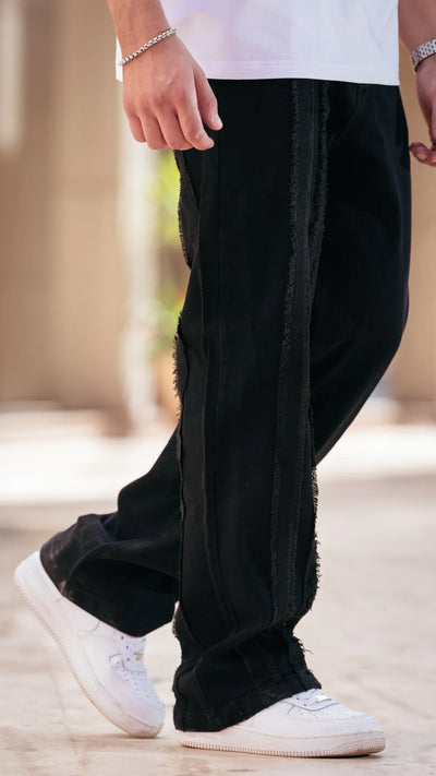 Jean Baggy Triple Stripe™ - noir