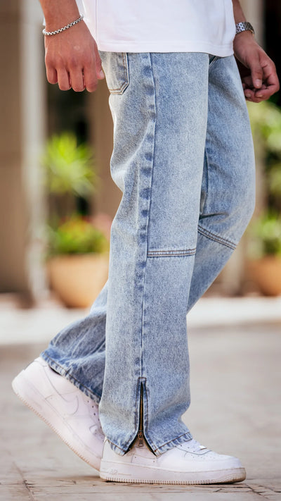 Carpenter Baggy Jean - Bleu clair délavé