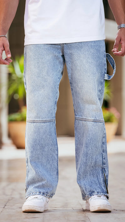 Carpenter Baggy Jean - Bleu clair délavé