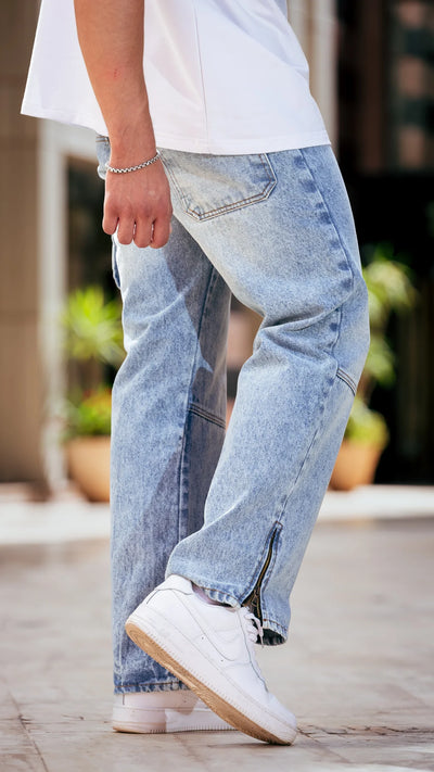 Carpenter Baggy Jean - Bleu clair délavé