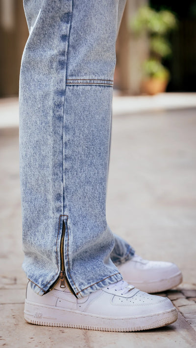 Carpenter Baggy Jean - Bleu clair délavé