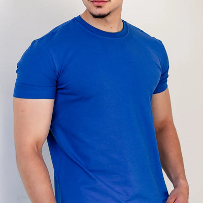 T-shirt Slim Fit Premium - BLEU