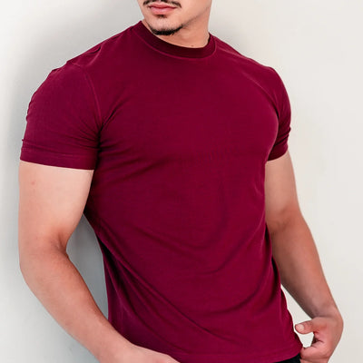 T-shirt Slim Fit Premium - BORDEAUX