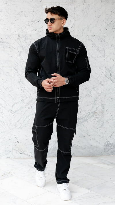 Windbreaker tracksuit - Noir Contrast