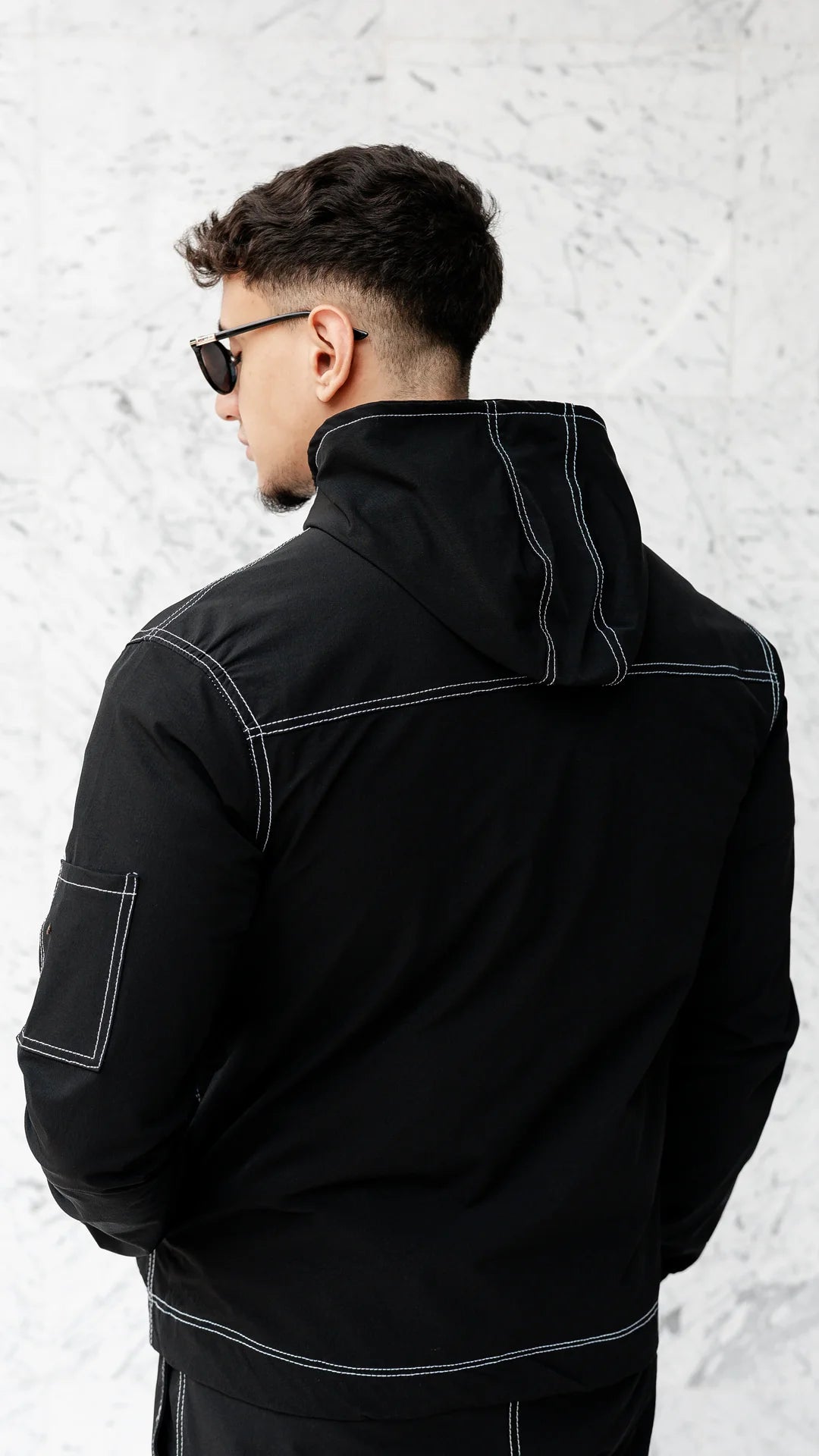 Windbreaker tracksuit - Noir Contrast