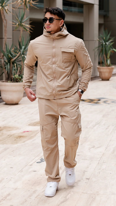 Windbreaker tracksuit - Beige Urbain