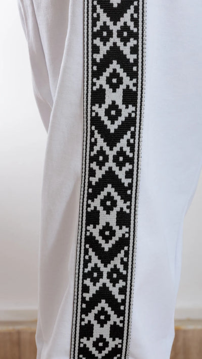 Pantalon Baggy traditionnel- Blanc