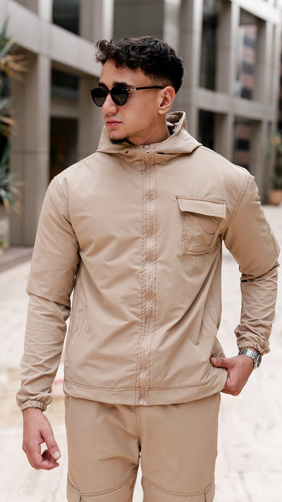 Windbreaker tracksuit - Beige Urbain