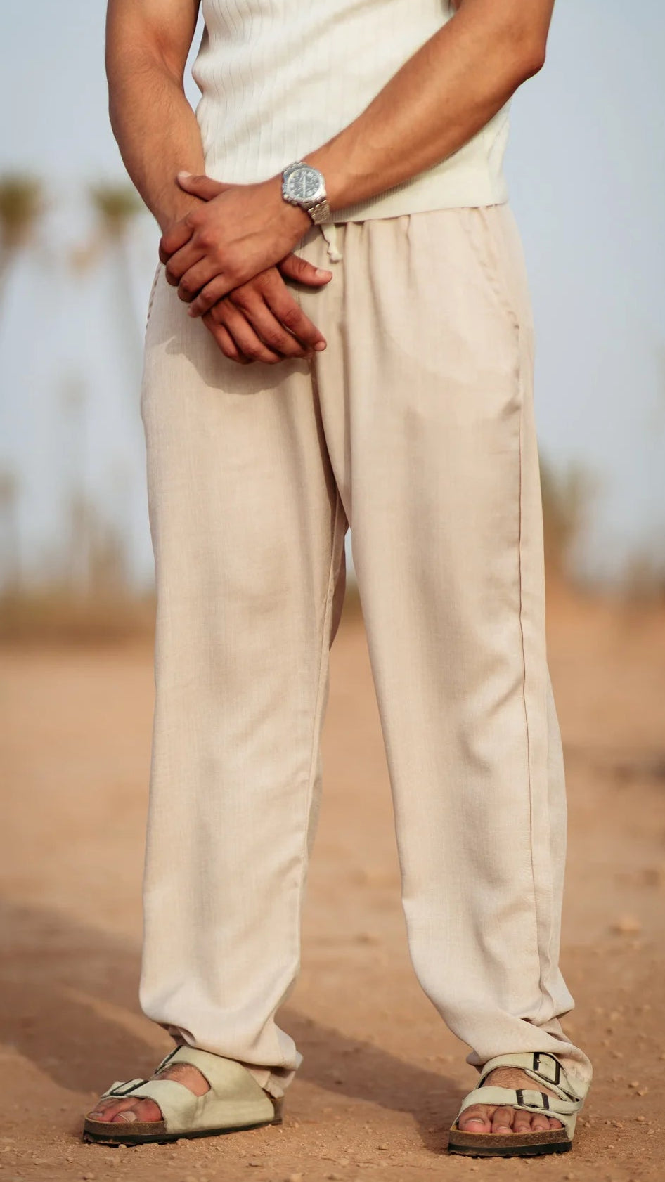 Pantalon en Lin - Beige