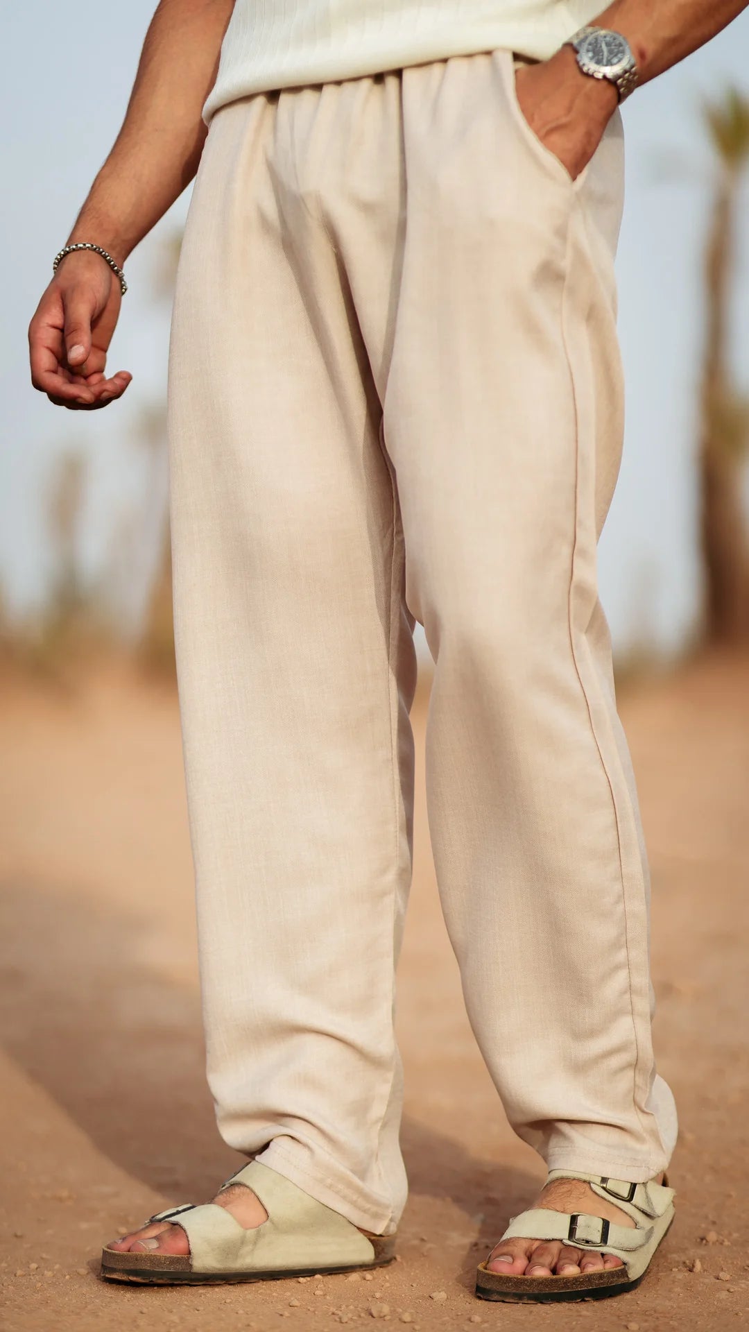 Pantalon en Lin - Beige