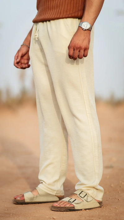 Pantalon en Lin - Blanc crème