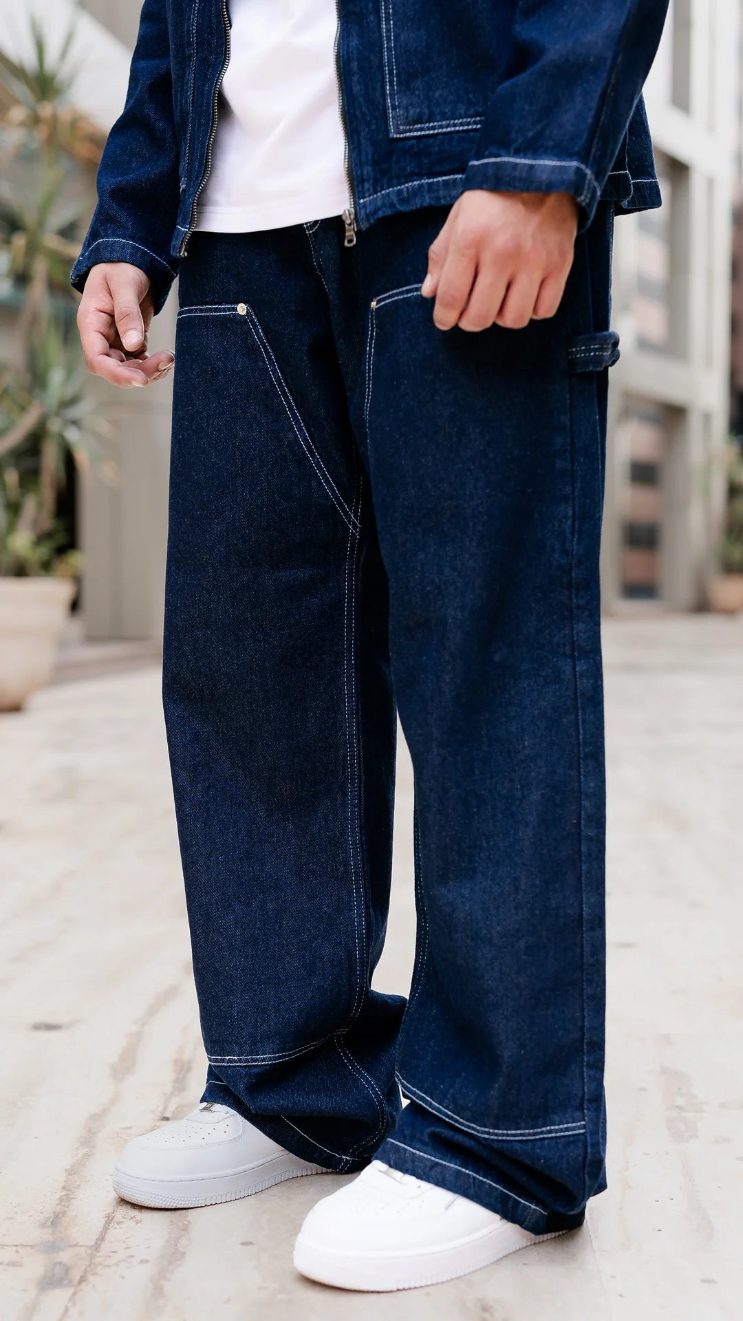 Ensemble Denim contrast