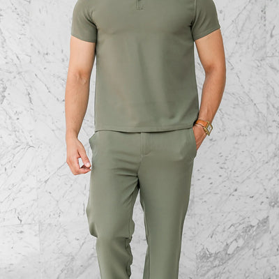 Ensemble Polo Élégance™ - Olive Prestige
