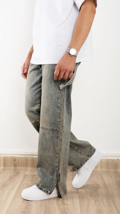 Carpenter Baggy Jean - Bleu cendré délavé