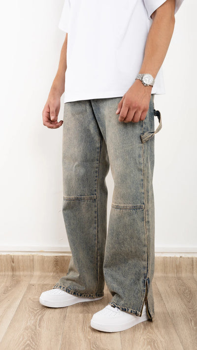 Carpenter Baggy Jean - Bleu cendré délavé