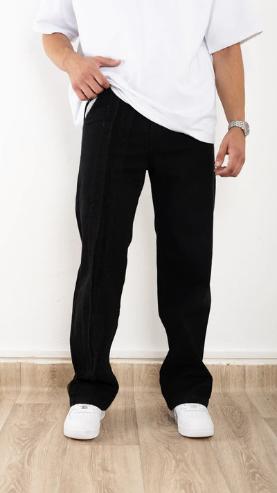 Jean Baggy Triple Stripe™ - noir