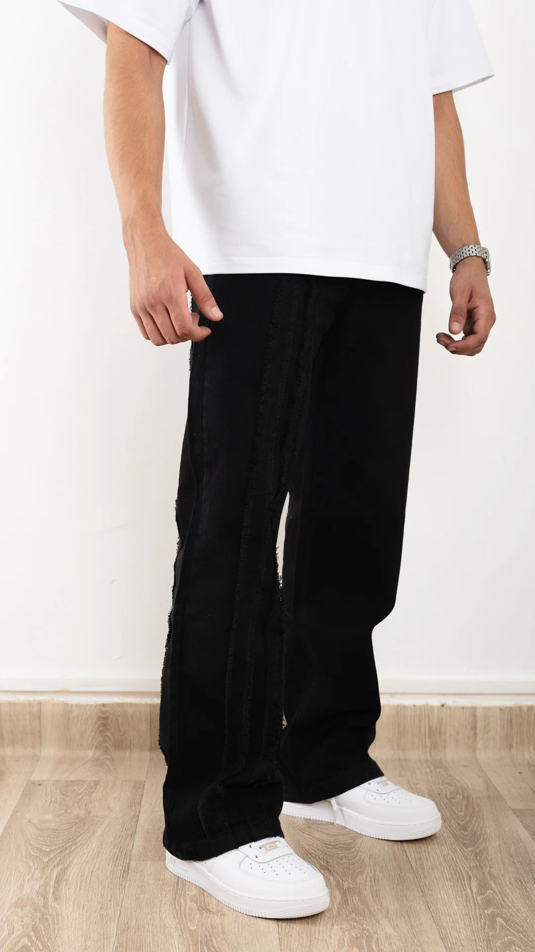 Jean Baggy Triple Stripe™ - noir