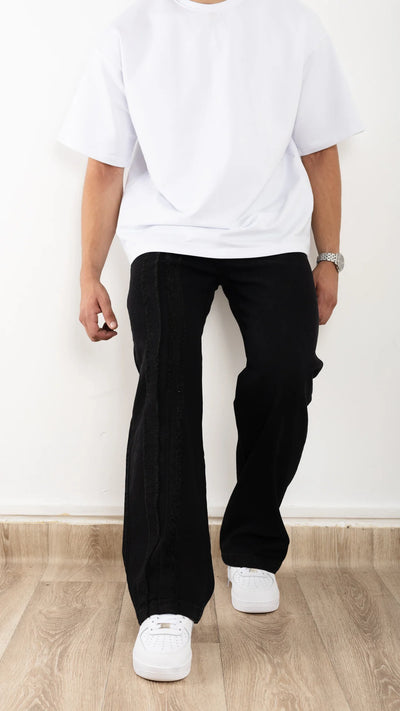 Jean Baggy Triple Stripe™ - noir