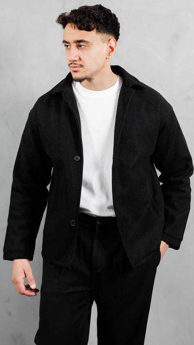 Veste Cachemire Élite™ - Noir absolu