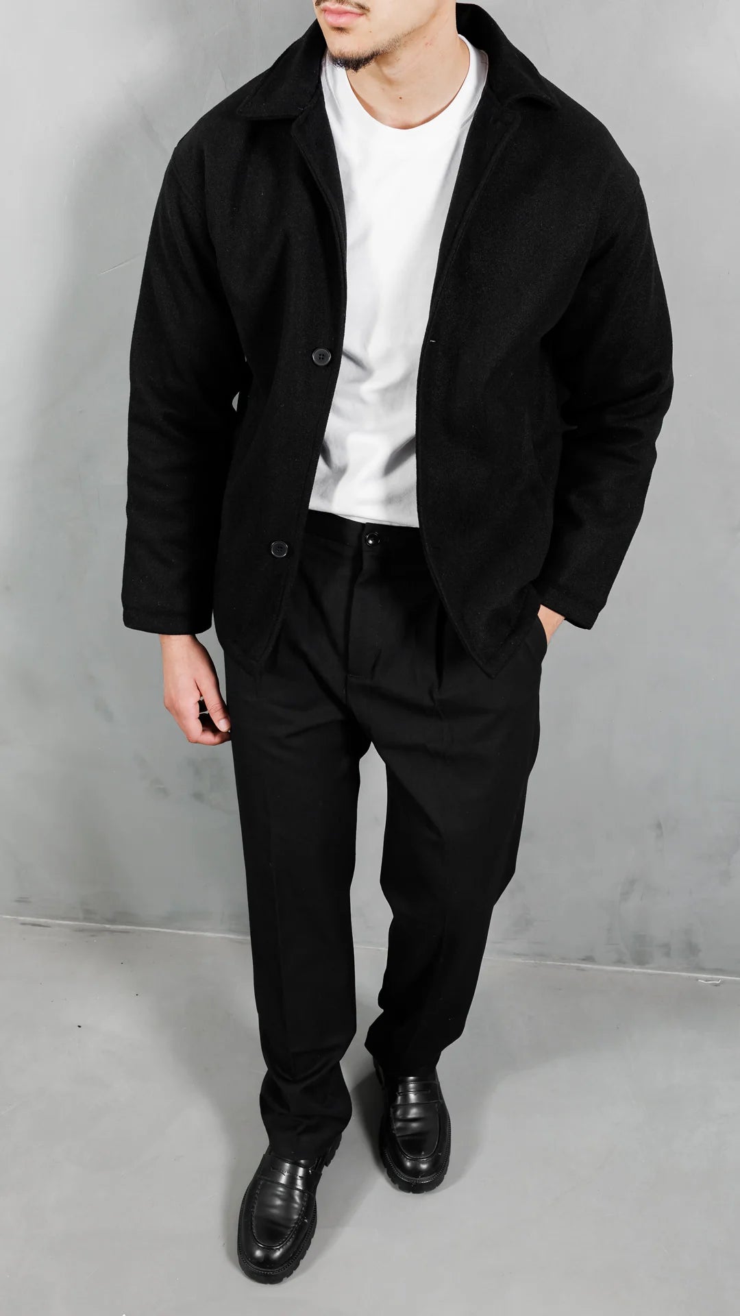 Veste Cachemire Élite™ - Noir absolu