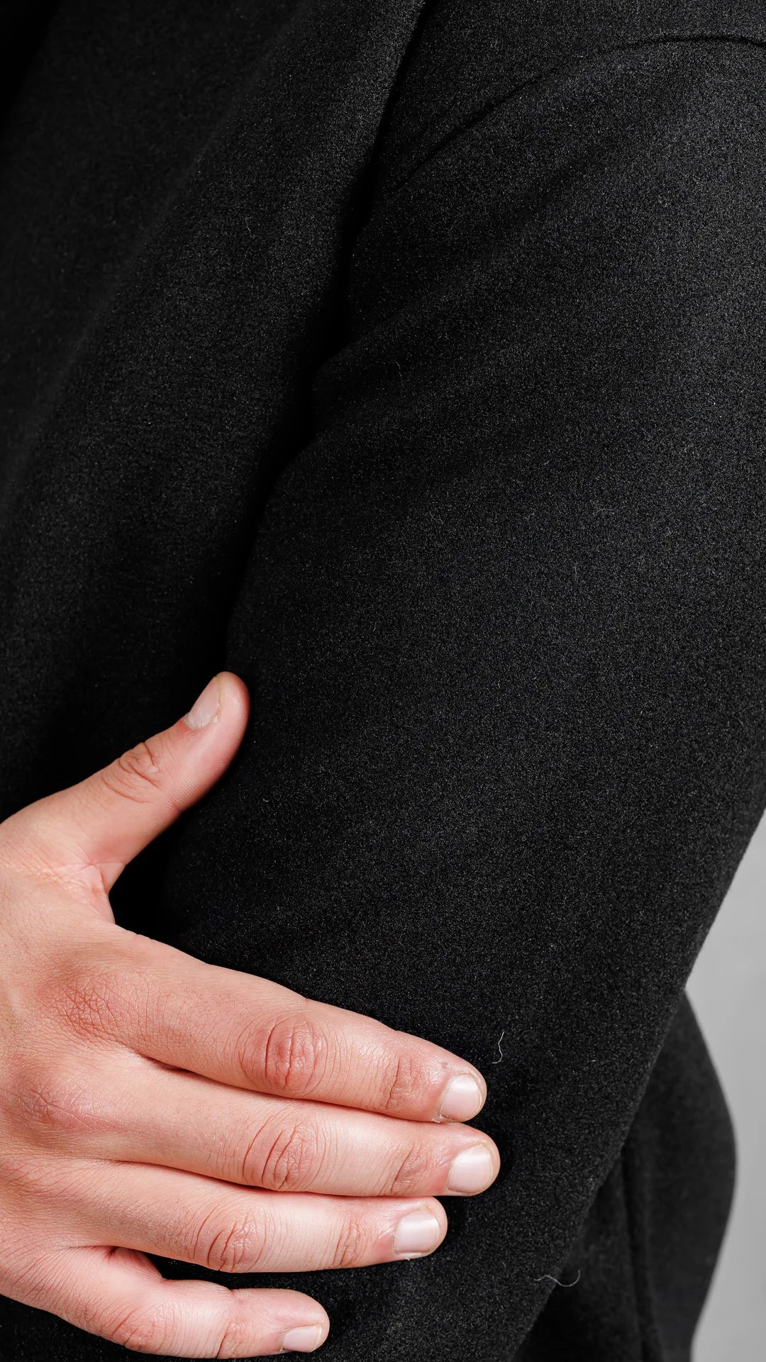 Veste Cachemire Élite™ - Noir absolu