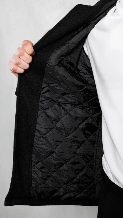 Veste Cachemire Élite™ - Noir absolu