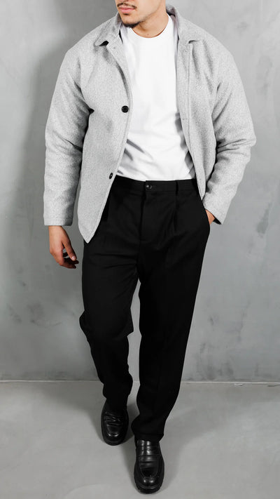 Veste Cachemire Élite™ - Gris Urbain