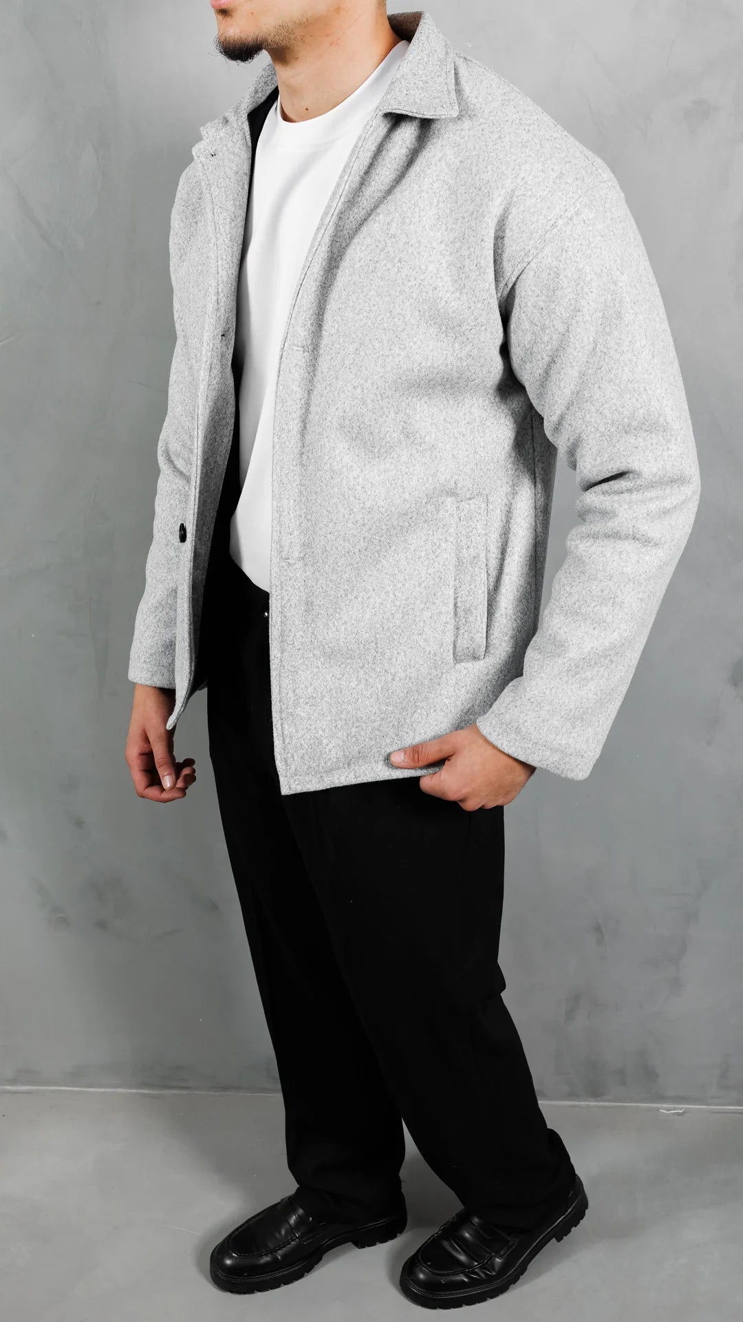 Veste Cachemire Élite™ - Gris Urbain