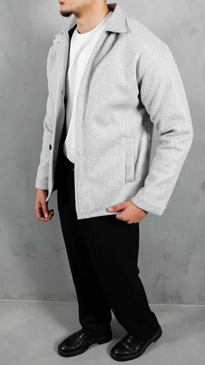 Veste Cachemire Élite™ - Gris Urbain