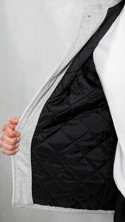 Veste Cachemire Élite™ - Gris Urbain