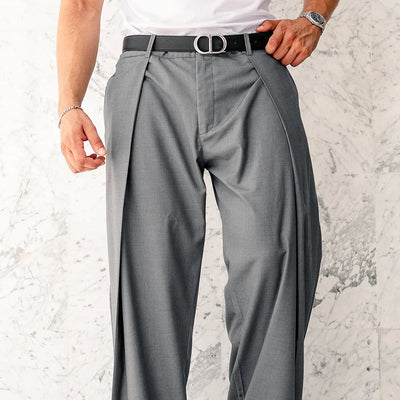 Pantalon Classe Wide Leg  - GRIS