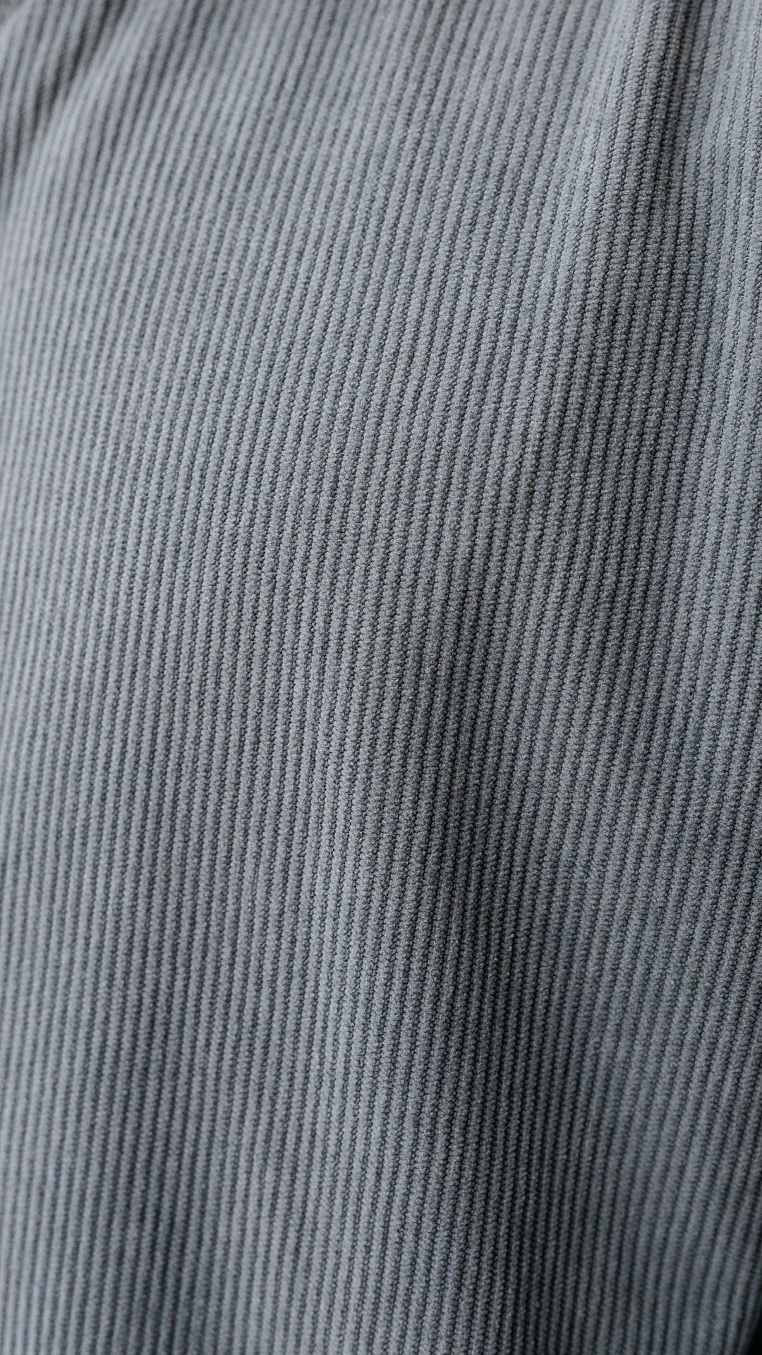 Chemise oversize en velour - Gris charbon