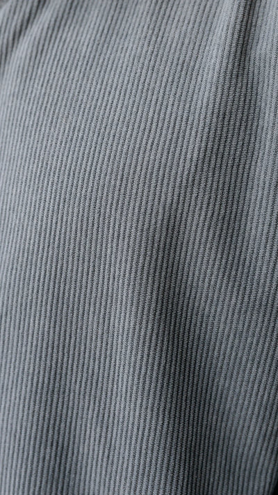 Chemise oversize en velour - Gris charbon