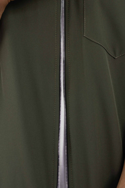 L’Ensemble Street Luxe  cargo + veste zippée- Vert Moderne