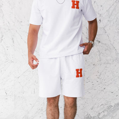Ensemble H -Short & T-shirt - Blanc