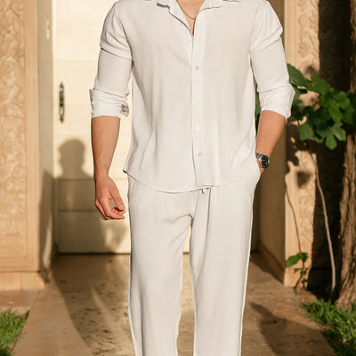 Ensemble Riviera en Lin - Blanc pur