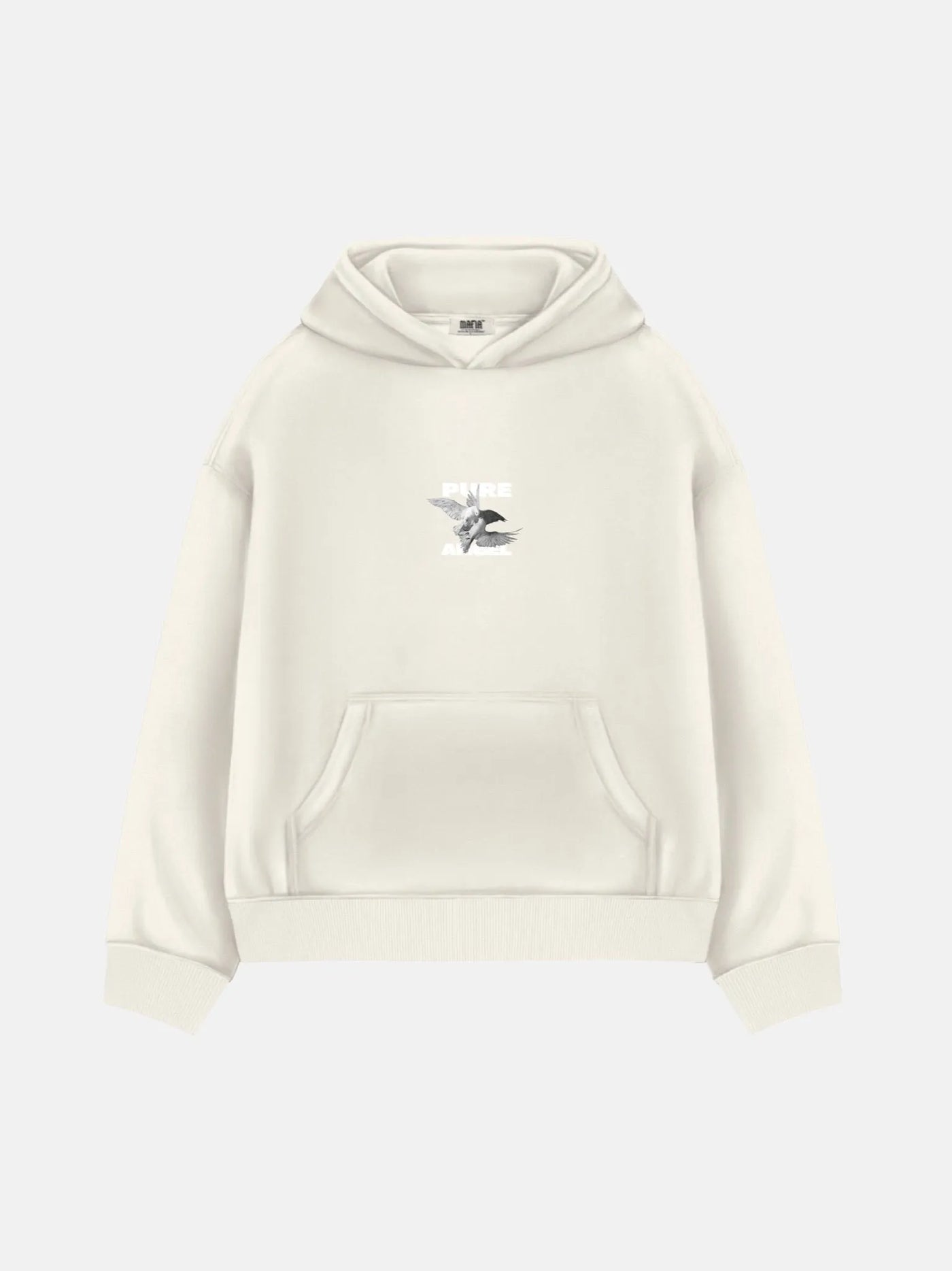 OVERSIZE PURE ANGEL HOODIE - BEIGE(UNISEX)