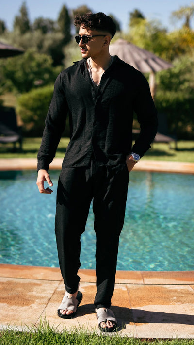 Ensemble ibiza™ en lin- Noir