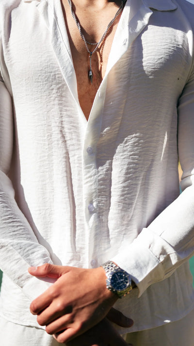 Ensemble ibiza™ en lin- Blanc