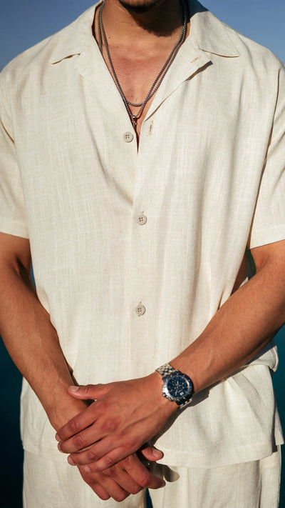Ensemble Bali™ en lin- Blanc Sable