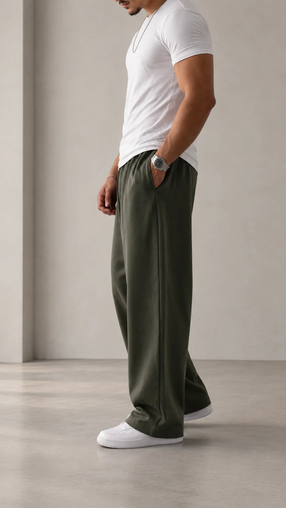 Files Storage Sign Pantalon Baggy Essentiel - Kaki – MAFIAWAY STORE