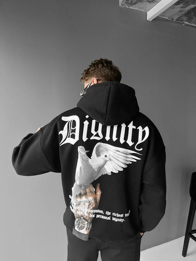 Dignity Oversized Hoodie - Black